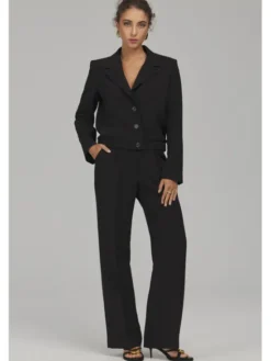 NIFE Marynarka Z103 Czarny Regular Fit