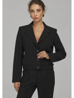 NIFE Marynarka Z103 Czarny Regular Fit