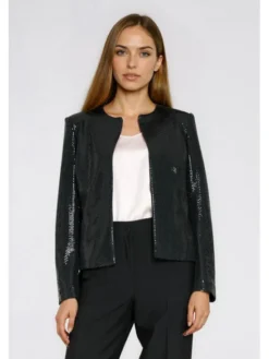 NIFE Marynarka Z93 Czarny Regular Fit