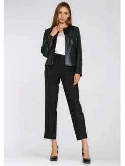 NIFE Marynarka Z93 Czarny Regular Fit