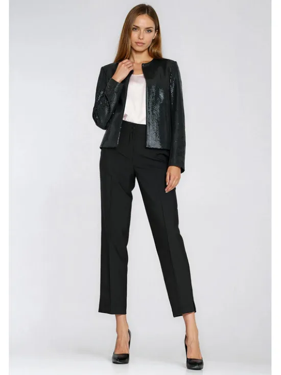 NIFE Marynarka Z93 Czarny Regular Fit