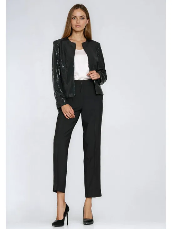 NIFE Marynarka Z93 Czarny Regular Fit