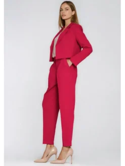 NIFE Marynarka Z94 Czerwony Regular Fit
