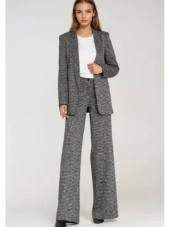 NIFE Marynarka Z84 Szary Blazer Fit