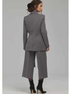 NIFE Marynarka Z104 Szary Regular Fit