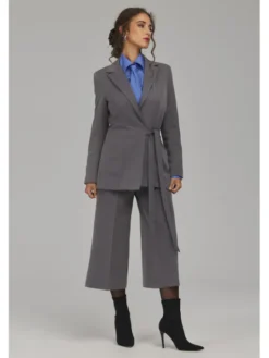 NIFE Marynarka Z104 Szary Regular Fit
