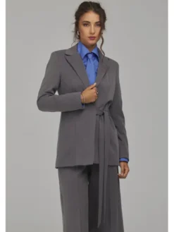 NIFE Marynarka Z104 Szary Regular Fit