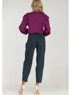 NIFE Spodnie damskie SD120 Granatowy Baggy Fit