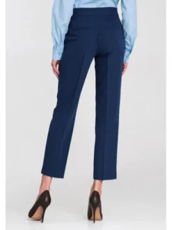 NIFE Spodnie damskie SD117 Niebieski Authentic Slim Fit