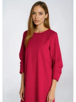 NIFE Sukienka codzienna S291 Czerwony A-Line Fit