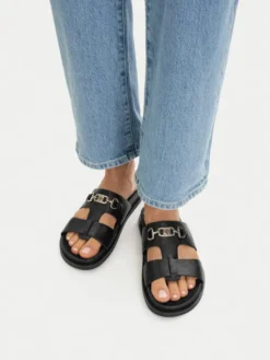 Nine West Klapki CEO-JDNW-05 Czarny