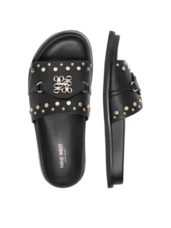 Nine West Klapki EO-TL758-1 Czarny