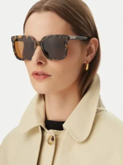 Nine West Okulary przeciwsłoneczne CEO-NW6622S Brązowy jasny