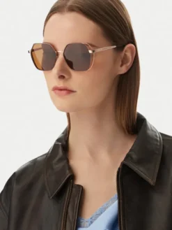 Nine West Okulary przeciwsłoneczne CEO-NW55240S Złoty