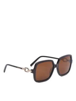 Nine West Okulary przeciwsłoneczne CEO-NW6658S Brązowy ciemny