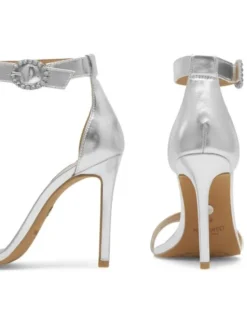 Nine West Sandały WFA2646-1 Srebrny