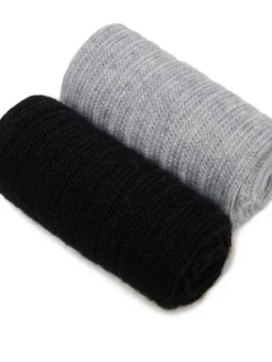 Nine West Skarpety długie CEO_AS_NW_08_W_AW25 (2 PACK) Czarny