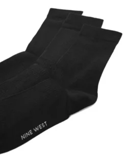 Nine West Skarpety długie CEO_BR_NW_25081_W_AW26 (3 PACK) Czarny
