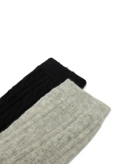 Nine West Skarpety długie CEO_LA_NW_17637_W_AW26 (2-PACK) Czarny