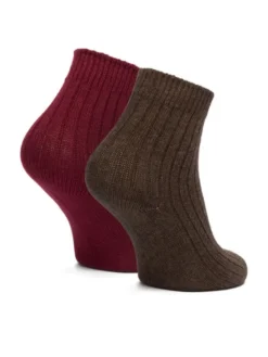 Nine West Skarpety długie CEO_LA_NW_12744_Z_AW25 (2-PACK) Brązowy