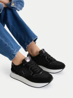 Nine West Sneakersy EO-H24049 Czarny