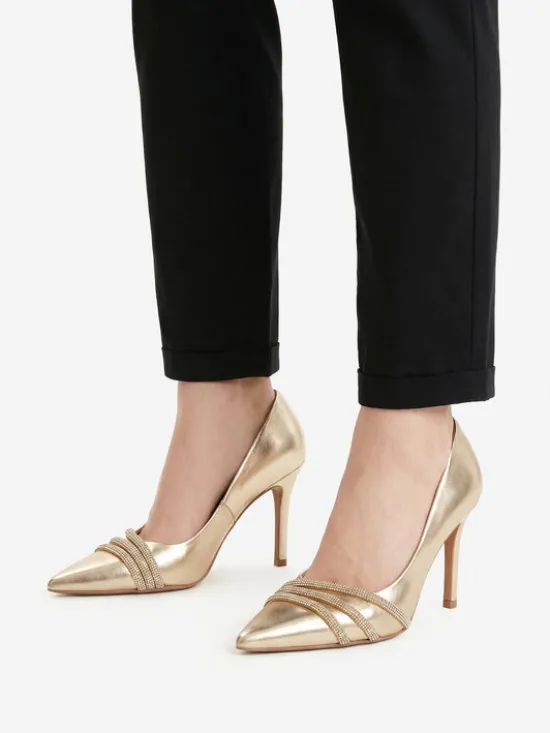 Nine West Szpilki CEO-MARIAM-01 Złoty
