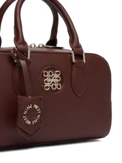 Nine West Torebka CEO- SATIN BLOOM-LDA9374 Brązowy