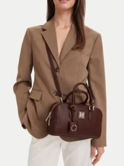 Nine West Torebka CEO- SATIN BLOOM-LDA9374 Brązowy
