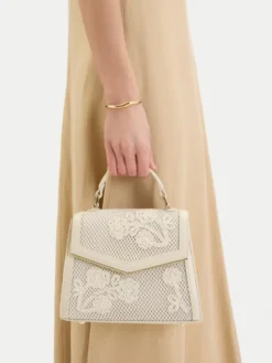 Nine West Torebka CEO-Wall Street Glow-KY318 Kremowy