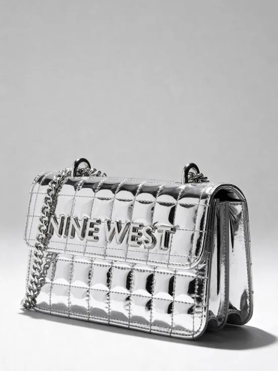 Nine West Torebka EO-Glamercy-Grace-LX10060 Srebrny