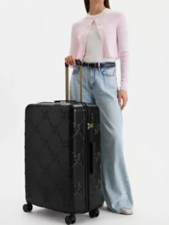 Nine West Walizka duża CEO-NW-L-005-09 BLACK Czarny