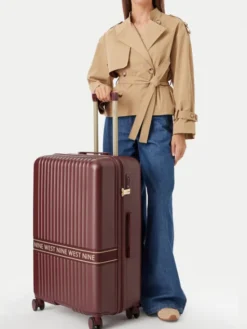 Nine West Walizka duża CEO-NW-L-002-10 Bordowy