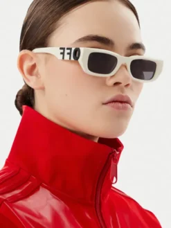 Off-White Okulary przeciwsłoneczne OERI124 Biały
