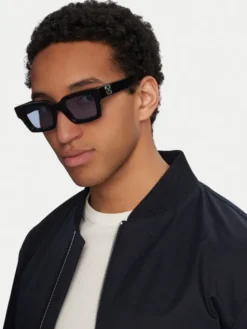 Off-White Okulary przeciwsłoneczne OERI126 Czarny