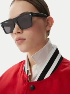 Off-White Okulary przeciwsłoneczne OERI109 Czarny