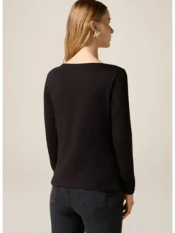 Oltre Bluzka G070J004656N0Z3 Czarny Slim Fit