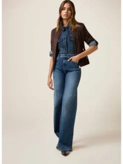 Oltre Kurtka z imitacji skóry R363R002247N022 Brązowy Slim Fit