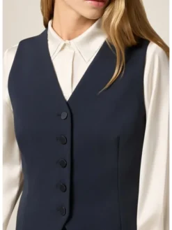 Oltre Marynarka L031R000042N034 Niebieski Slim Fit