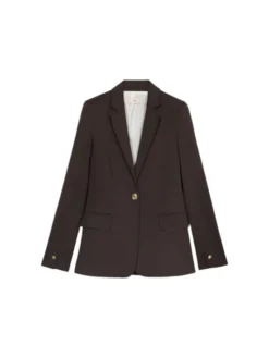Oltre Marynarka Q795R104587N022 Brązowy Regular Fit