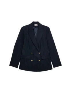 Oltre Marynarka Q008R004630N0Z4 Niebieski Regular Fit
