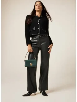 Oltre Marynarka R171R002236N033 Czarny Boxy Fit
