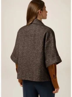 Oltre Płaszcz zimowy 8011J000251N0Z2 Brązowy Baggy Fit