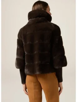 Oltre Płaszcz zimowy 0076R000471N032 Brązowy Boxy Fit