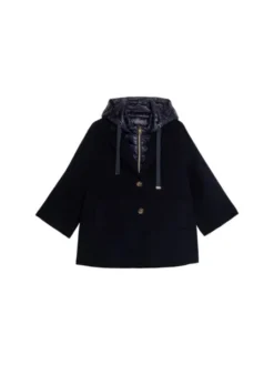 Oltre Płaszcz zimowy 0068R000463N034 Niebieski Slim Fit