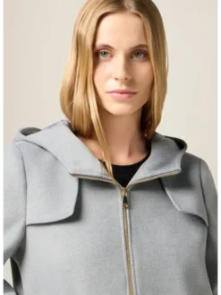 Oltre Płaszcz zimowy 0086R100496N013 Szary Baggy Fit