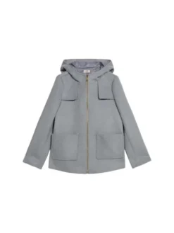 Oltre Płaszcz zimowy 0086R100496N013 Szary Baggy Fit