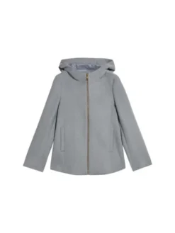 Oltre Płaszcz zimowy 8722R001289N013 Szary Baggy Fit