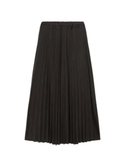 Oltre Spódnica maxi 1016J000315N013 Szary A-Line Fit