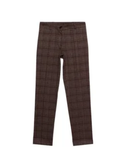 Oltre Spodnie materiałowe P00CR009160N0Z6 Bordowy Regular Fit