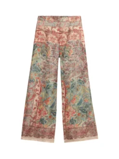 Oltre Spodnie materiałowe P029J002499N0R6 Écru Baggy Fit